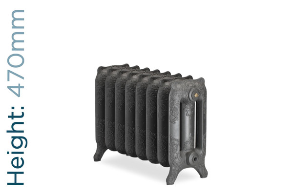 PA-OXF-470-TH - Paladin Oxford 3 Column Cast Iron Radiator H470mm x W278mm