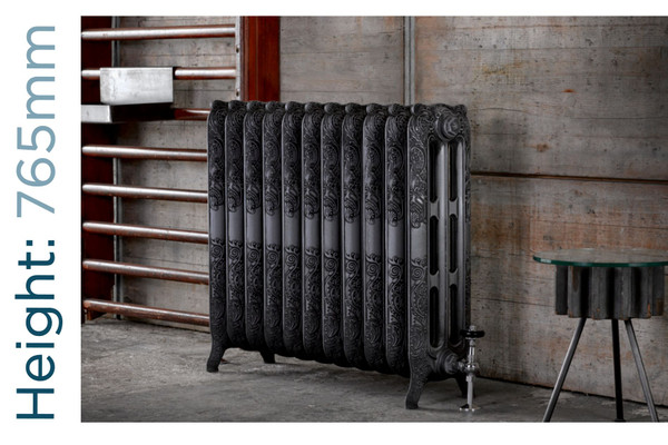AR-PRB765-TH - Arroll Rococo 3 Column Cast Iron Radiator H765mm x W655mm