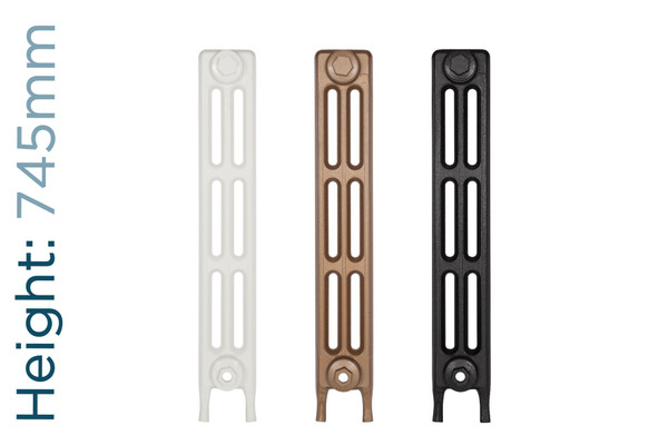 CA-V3745-TH - Carron Victorian 3 Column Cast Iron Radiator H745mm x W1274mm