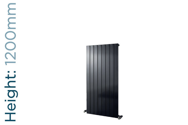 EU-EMAV-1200-A-TH - Eucotherm Mars Vertical Flat Panel Anthracite Radiator H1200mm X W445mm