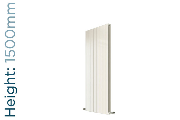 EU-EMADV-1500-W-TH - Eucotherm Mars Duo Vertical Double Flat Panel White Radiator H1500mm X W445mm