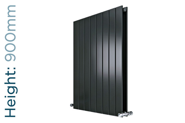 EU-EMADV-900-A-TH - Eucotherm Mars Duo Vertical Double Flat Panel Anthracite Radiator H900mm X W595mm