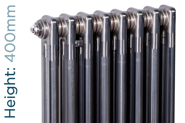 NF2-R-400-TH - Infinity Raw 2 Column Radiator 3 Sections H400mm X W162mm