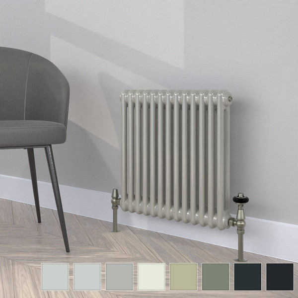 CT2-C-500-GREY-TH - Classic Grey 2 Column Radiator H500mm x W806mm