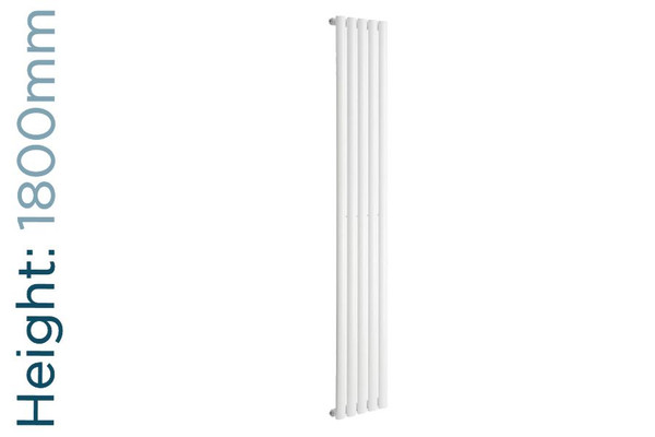 DQ-COVE-180-W-TH - DQ Cove Vertical Single Radiator H1800mm X W295mm White