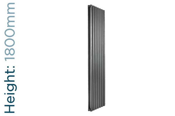 DQ-COVE-180-DA-TH - DQ Cove Vertical Double Radiator H1800mm X W295mm Anthracite