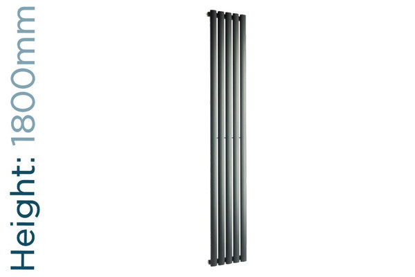 DQ-COVE-180-A-TH - DQ Cove Vertical Single Radiator H1800mm X W295mm Anthracite
