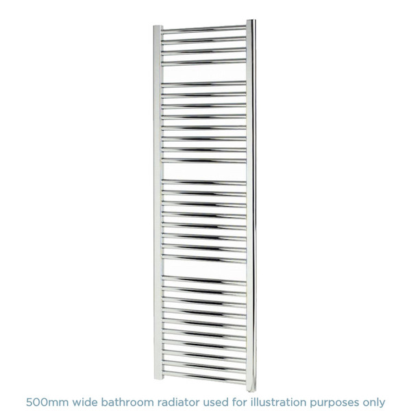 AP-ASC6W1500 - Apollo Napoli Straight Chrome Towel Radiator H1500mm X W600mm