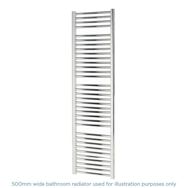 AP-ASC6W1700 - Apollo Napoli Straight Chrome Towel Radiator H1700mm X W600mm