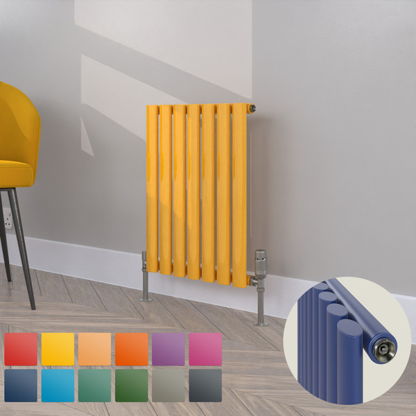 HE-550-413S-TH - Helios Colour Horizontal Single Radiator H550mm X W413mm