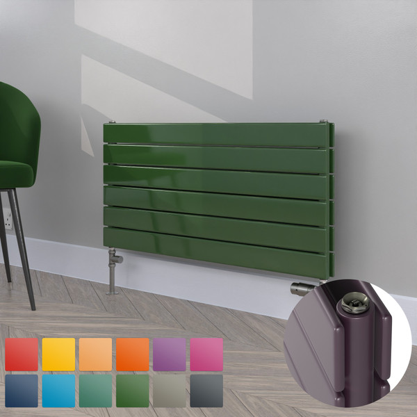 FL-452X900D-RAL-TH - Flux Colour Horizontal Double Radiator H452mm X W900mm