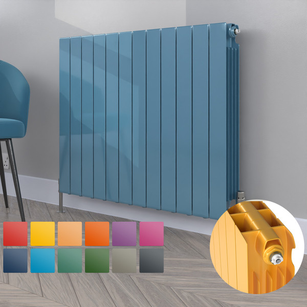 ALT-757-RAL-TH - Altherma Aluminium Horizontal Radiator - Heat Pump Ready - Custom Colour - H757mm X W1940mm