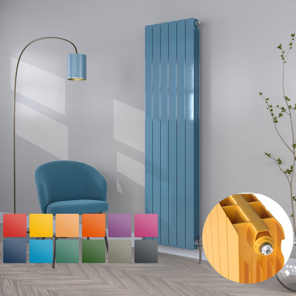 ALT-1866-RAL-TH - Altherma Aluminium Vertical Radiator - Heat Pump Ready - Custom Colour  - H1866mm X W660mm