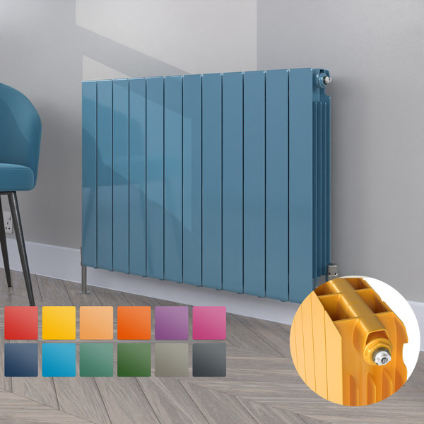 ALT-657-RAL-TH - Altherma Aluminium Horizontal Radiator - Heat Pump Ready - Custom Colour - H657mm X W820mm