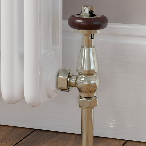 T-MAN-021-AG-N-CU00 - Eastbury Traditional Manual Angled Nickel Radiator Valves