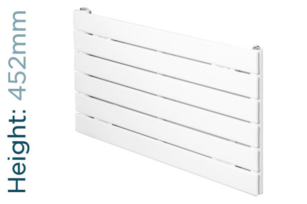 DQ-STRATA-452-SW-TH - DQ Strata Horizontal Single Radiator H452mm X W900mm White