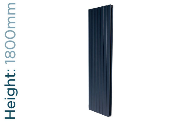 DQ-STRATA-1800-DA-TH - DQ Strata Vertical Double Radiator H1800mm X W224mm Anthracite