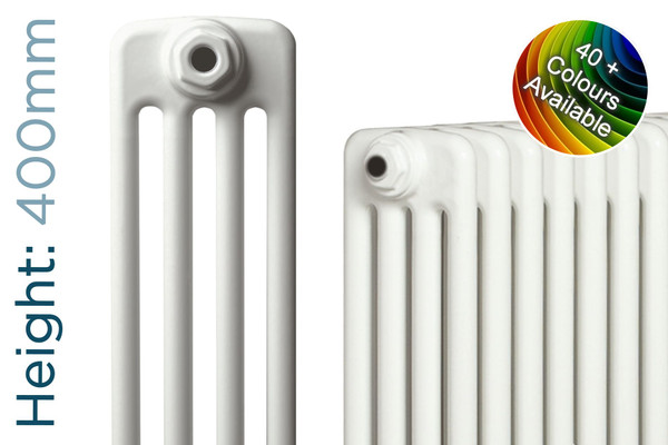 AP-4-400-TH - Apollo Roma 4 Column Horizontal Radiator H400mm x W812mm