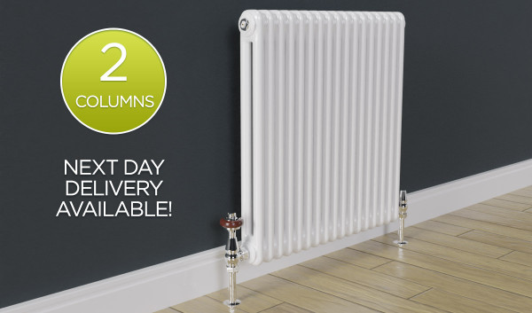 2 Column White Radiators