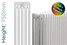 DQ-MD5-750-TH - DQ Modus 5 Column Horizontal Radiator H750mm x W484mm DQ-MD5-750-TH - DQ Modus 5 Column Horizontal Radiator H750mm x W484mm