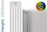 DQ-MD5-2800-TH - DQ Modus 5 Column Vertical Radiator H2800mm x W1128mm DQ-MD5-2800-TH - DQ Modus 5 Column Vertical Radiator H2800mm x W1128mm