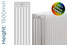 DQ-MD6-1500-TH - DQ Modus 6 Column Vertical Radiator H1500mm x W1404mm DQ-MD6-1500-TH - DQ Modus 6 Column Vertical Radiator H1500mm x W1404mm