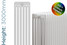 DQ-MD6-3000-TH - DQ Modus 6 Column Vertical Radiator H3000mm x W484mm DQ-MD6-3000-TH - DQ Modus 6 Column Vertical Radiator H3000mm x W484mm