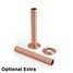 OE-A-PIP-500-130-BC - Flatford Traditional TRV Corner Brushed Copper Radiator Valves OE-A-PIP-500-130-BC - Flatford Traditional TRV Corner Brushed Copper Radiator Valves
