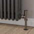M-MAN-006-AG-BL-PIP-LS01 - Marvine Modern Manual Angled Black Nickel Radiator Valves with Sleeves M-MAN-006-AG-BL-PIP-LS01 - Marvine Modern Manual Angled Black Nickel Radiator Valves with Sleeves