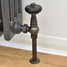 T-TRV-031-AG-PEW-PIP - Ascott Traditional TRV Angled Pewter Radiator Valves with Sleeves T-TRV-031-AG-PEW-PIP - Ascott Traditional TRV Angled Pewter Radiator Valves with Sleeves