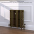 CI-SH645-10-MET-OLD-GOLD-LS01 - Shelbourne 3 Column Victorian Cast Iron Radiator H645mm x W336mm CI-SH645-10-MET-OLD-GOLD-LS01 - Shelbourne 3 Column Victorian Cast Iron Radiator H645mm x W336mm