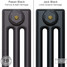 CI-SH-BLACK-002 - Shelbourne 3 Column Victorian Cast Iron Radiator H645mm x W457mm CI-SH-BLACK-002 - Shelbourne 3 Column Victorian Cast Iron Radiator H645mm x W457mm