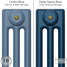 CI-SH-BLUE-003 - Shelbourne 3 Column Victorian Cast Iron Radiator H645mm x W517mm CI-SH-BLUE-003 - Shelbourne 3 Column Victorian Cast Iron Radiator H645mm x W517mm