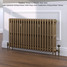 CI-SH645-20-MET-PALE-GOLD-LS01 - Shelbourne 3 Column Victorian Cast Iron Radiator H645mm x W1544mm CI-SH645-20-MET-PALE-GOLD-LS01 - Shelbourne 3 Column Victorian Cast Iron Radiator H645mm x W1544mm