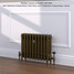 CI-SH450-10-MET-OLD-GOLD-LS01 - Shelbourne 3 Column Victorian Cast Iron Radiator H450mm x W1350mm CI-SH450-10-MET-OLD-GOLD-LS01 - Shelbourne 3 Column Victorian Cast Iron Radiator H450mm x W1350mm
