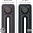 CI-RK-BLACK-002 - Rook 2 Column Victorian Cast Iron Radiator H460mm x W277mm CI-RK-BLACK-002 - Rook 2 Column Victorian Cast Iron Radiator H460mm x W277mm