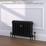 CI-RK460-10-MET-ANTH-LS01 - Rook 2 Column Victorian Cast Iron Radiator H460mm x W277mm CI-RK460-10-MET-ANTH-LS01 - Rook 2 Column Victorian Cast Iron Radiator H460mm x W277mm