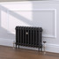 CI-RK460-10-MET-NAT-CAST-MC - Rook 2 Column Victorian Cast Iron Radiator H460mm x W458mm CI-RK460-10-MET-NAT-CAST-MC - Rook 2 Column Victorian Cast Iron Radiator H460mm x W458mm