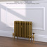 CI-RC460-10-MET-GOLD-LS01 - Richmond 4 Column Victorian Cast Iron Radiator H460mm x W277mm CI-RC460-10-MET-GOLD-LS01 - Richmond 4 Column Victorian Cast Iron Radiator H460mm x W277mm