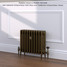 CI-RC460-10-MET-OLD-GOLD-LS01 - Richmond 4 Column Victorian Cast Iron Radiator H460mm x W460mm CI-RC460-10-MET-OLD-GOLD-LS01 - Richmond 4 Column Victorian Cast Iron Radiator H460mm x W460mm