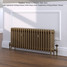 CI-RC460-20-MET-PALE-GOLD-LS01 - Richmond 4 Column Victorian Cast Iron Radiator H460mm x W1738mm CI-RC460-20-MET-PALE-GOLD-LS01 - Richmond 4 Column Victorian Cast Iron Radiator H460mm x W1738mm