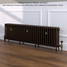 CI-RC460-30-MET-OLD-PENNY-LS01 - Richmond 4 Column Victorian Cast Iron Radiator H460mm x W2042mm CI-RC460-30-MET-OLD-PENNY-LS01 - Richmond 4 Column Victorian Cast Iron Radiator H460mm x W2042mm