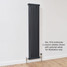 NF2-A-V-LS00 - Infinity Anthracite 2 Column Radiator 26 Sections H3000mm X W1220mm NF2-A-V-LS00 - Infinity Anthracite 2 Column Radiator 26 Sections H3000mm X W1220mm