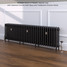 CI-RC460-30-MET-NAT-CAST-LS01 - Richmond 4 Column Victorian Cast Iron Radiator H460mm x W2225mm CI-RC460-30-MET-NAT-CAST-LS01 - Richmond 4 Column Victorian Cast Iron Radiator H460mm x W2225mm