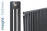 NF3-A-350-TH - Infinity Anthracite 3 Column Radiator 18 Sections H350mm X W852mm NF3-A-350-TH - Infinity Anthracite 3 Column Radiator 18 Sections H350mm X W852mm