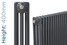 NF3-A-400-TH - Infinity Anthracite 3 Column Radiator 35 Sections H400mm X W1634mm NF3-A-400-TH - Infinity Anthracite 3 Column Radiator 35 Sections H400mm X W1634mm