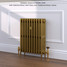 CI-RC660-10-MET-GOLD-LS01 - Richmond 4 Column Victorian Cast Iron Radiator H660mm x W405mm CI-RC660-10-MET-GOLD-LS01 - Richmond 4 Column Victorian Cast Iron Radiator H660mm x W405mm