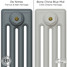 CI-RC-GREY-006 - Richmond 4 Column Victorian Cast Iron Radiator H660mm x W652mm CI-RC-GREY-006 - Richmond 4 Column Victorian Cast Iron Radiator H660mm x W652mm