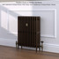 CI-RC660-10-MET-OLD-PENNY-LS01 - Richmond 4 Column Victorian Cast Iron Radiator H660mm x W652mm CI-RC660-10-MET-OLD-PENNY-LS01 - Richmond 4 Column Victorian Cast Iron Radiator H660mm x W652mm