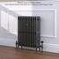 CI-RC660-10-MET-PEWTER-LS01 - Richmond 4 Column Victorian Cast Iron Radiator H660mm x W652mm CI-RC660-10-MET-PEWTER-LS01 - Richmond 4 Column Victorian Cast Iron Radiator H660mm x W652mm